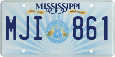 MS license plate MJI861
