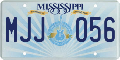 MS license plate MJJ056