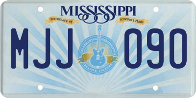 MS license plate MJJ090