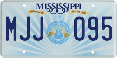 MS license plate MJJ095