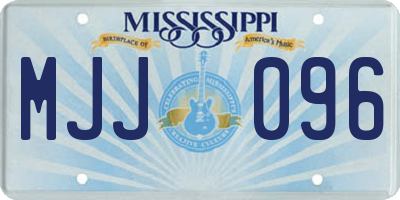 MS license plate MJJ096
