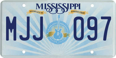 MS license plate MJJ097