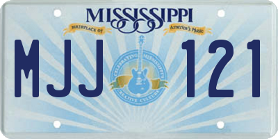MS license plate MJJ121