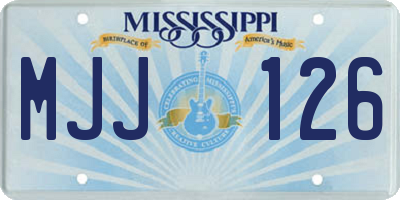 MS license plate MJJ126