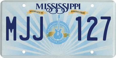 MS license plate MJJ127