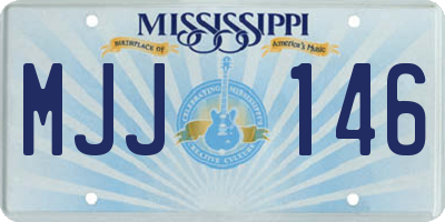 MS license plate MJJ146