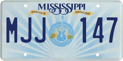 MS license plate MJJ147