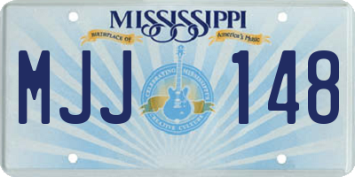 MS license plate MJJ148