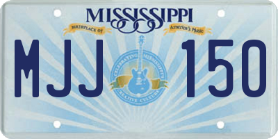 MS license plate MJJ150