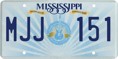 MS license plate MJJ151
