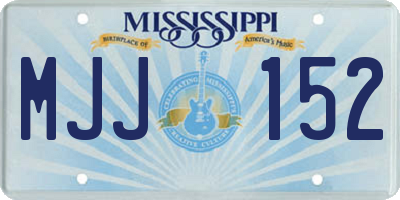 MS license plate MJJ152