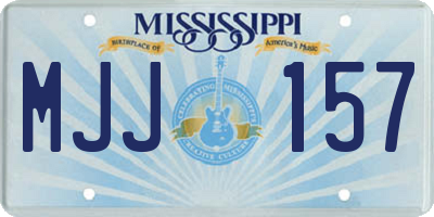 MS license plate MJJ157