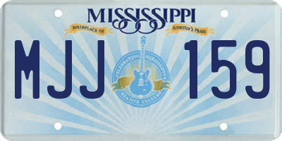 MS license plate MJJ159