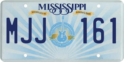 MS license plate MJJ161
