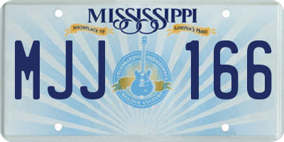 MS license plate MJJ166