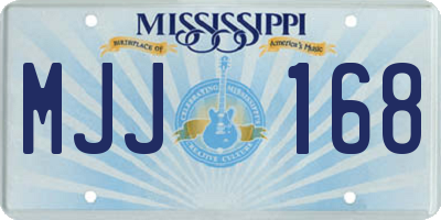 MS license plate MJJ168