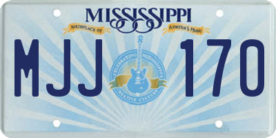 MS license plate MJJ170
