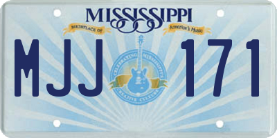 MS license plate MJJ171