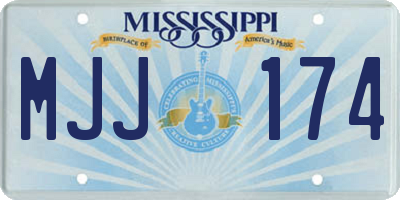 MS license plate MJJ174