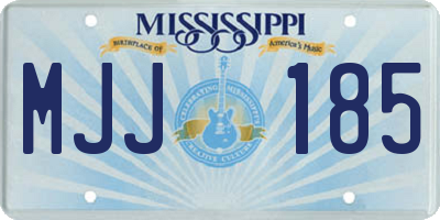 MS license plate MJJ185