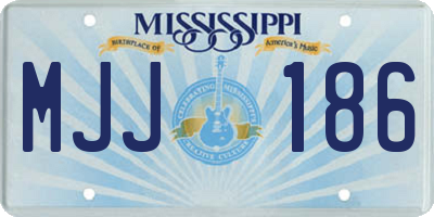 MS license plate MJJ186