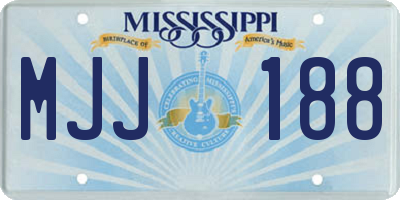 MS license plate MJJ188