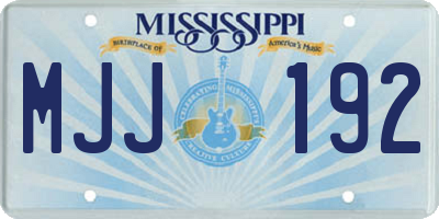 MS license plate MJJ192