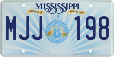 MS license plate MJJ198