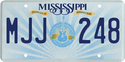 MS license plate MJJ248