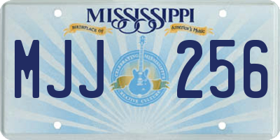 MS license plate MJJ256