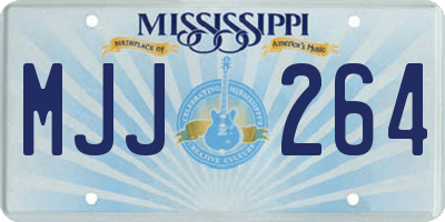 MS license plate MJJ264