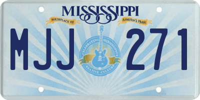 MS license plate MJJ271