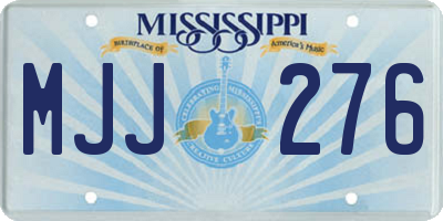 MS license plate MJJ276