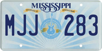 MS license plate MJJ283