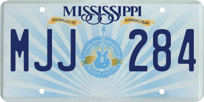 MS license plate MJJ284