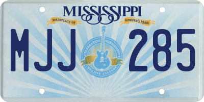 MS license plate MJJ285