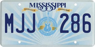 MS license plate MJJ286