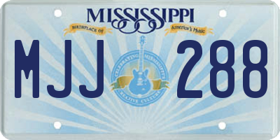 MS license plate MJJ288
