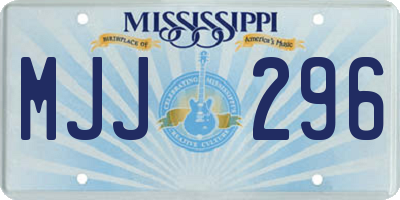 MS license plate MJJ296