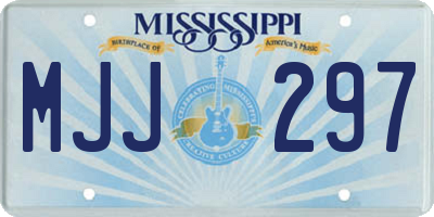 MS license plate MJJ297