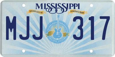 MS license plate MJJ317