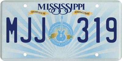 MS license plate MJJ319