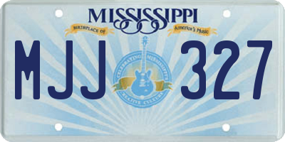 MS license plate MJJ327