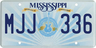 MS license plate MJJ336