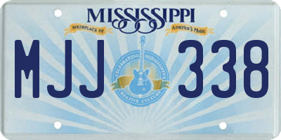 MS license plate MJJ338