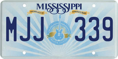 MS license plate MJJ339