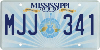 MS license plate MJJ341