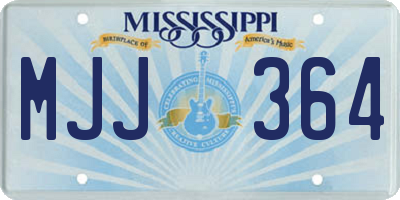 MS license plate MJJ364
