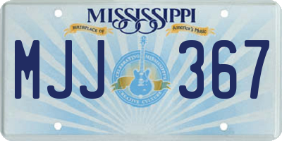 MS license plate MJJ367