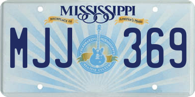 MS license plate MJJ369